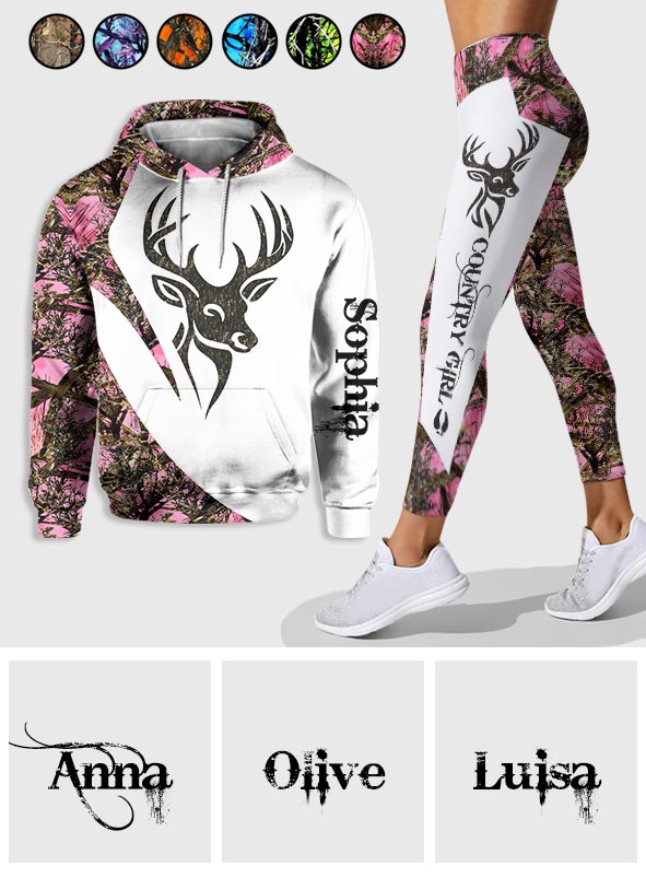 Country Girl - Personalized Hunting Hoodie and Leggings