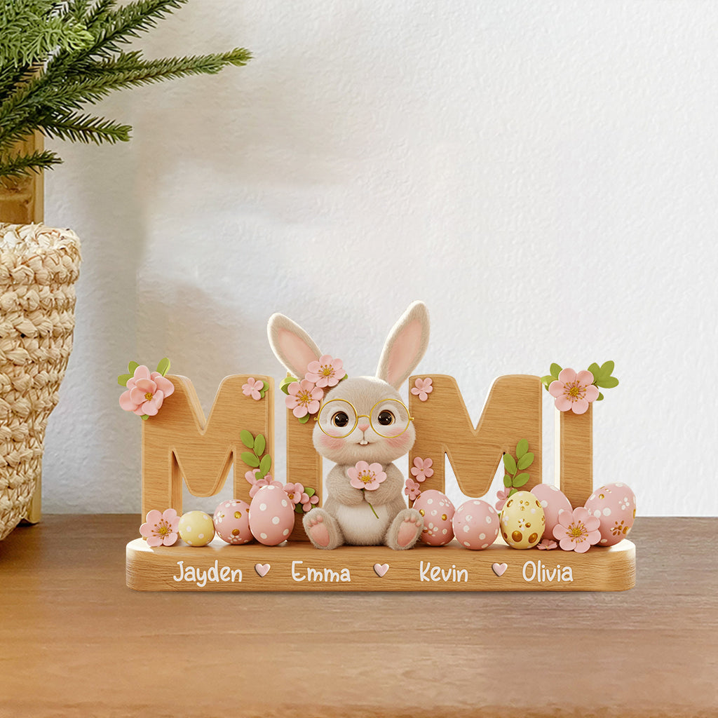 Grandma's Easter Magic - Personalized Grandma Custom Shaped Acrylic Plaque
