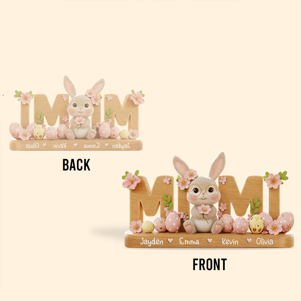 Grandma's Easter Magic - Personalized Grandma Custom Shaped Acrylic Plaque