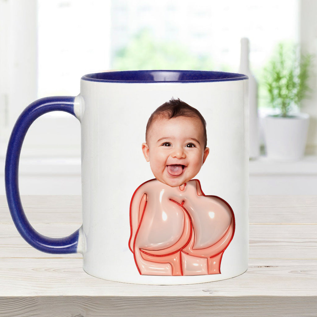 Funny Dad Gift - Dear Dad Thanks for Wiping My Butt and Stuff - Personalized Father Accent Mug