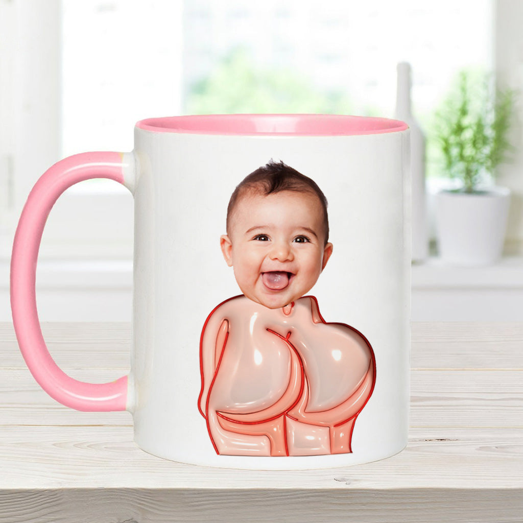 Funny Dad Gift - Dear Dad Thanks for Wiping My Butt and Stuff - Personalized Father Accent Mug