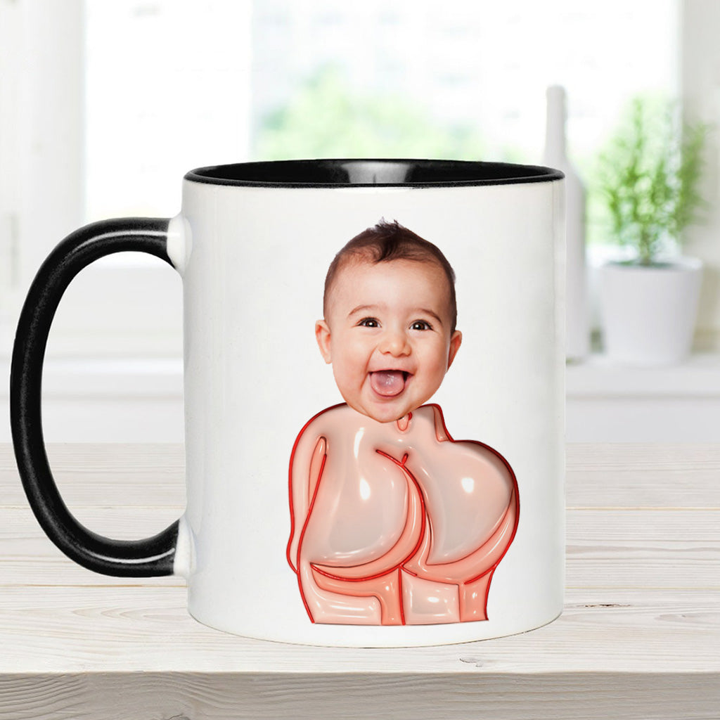 Funny Dad Gift - Dear Dad Thanks for Wiping My Butt and Stuff - Personalized Father Accent Mug