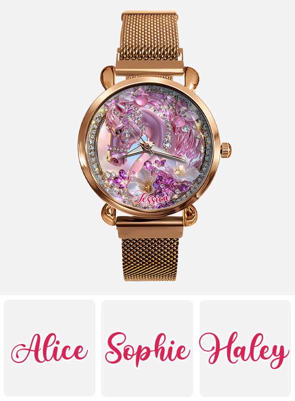 Horse Girl - Personalized Horse Women Hand Watch