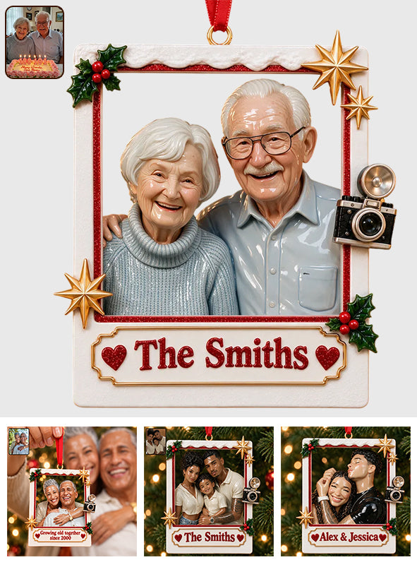 Christmas Decor, Couple Gift, Christmas Gift Idea - Personalized Couple Premium 3D Ornament