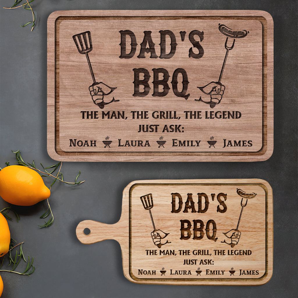 Dad's BBQ - Personalized Father Cutting Board