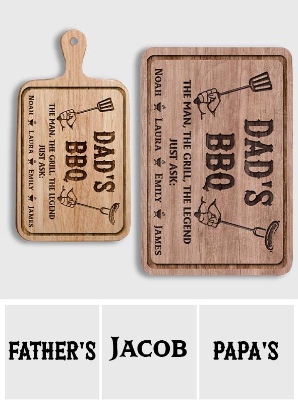 Dad's BBQ - Personalized Father Cutting Board