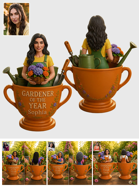 Gärtner des Jahres - Personalisierte Premium 3D Figurine