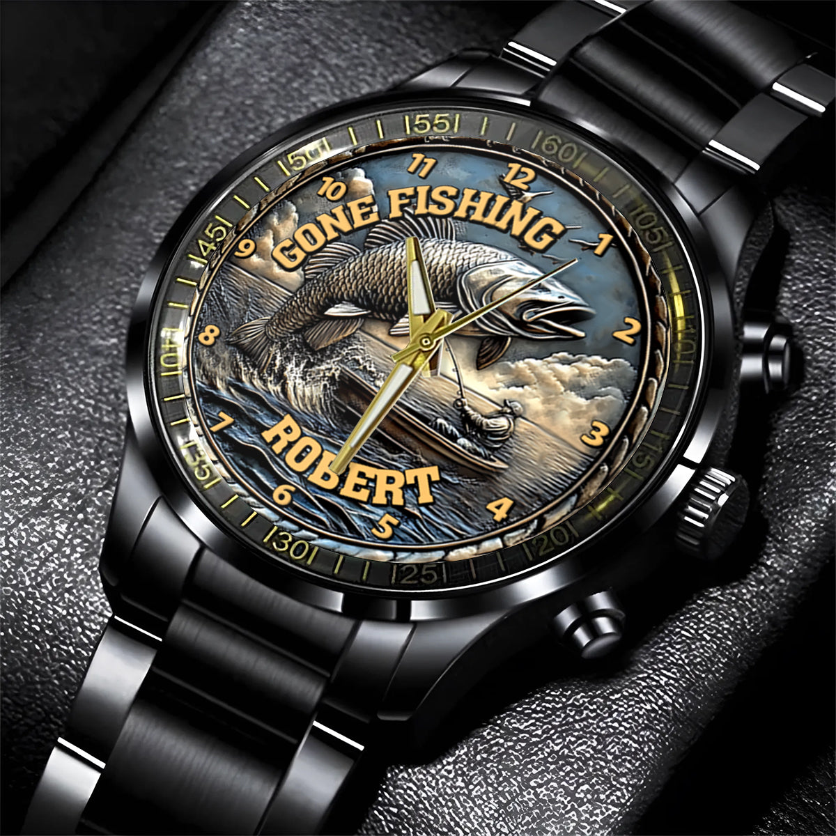 Gone Fishing - Personalized Fishing Hand Watch