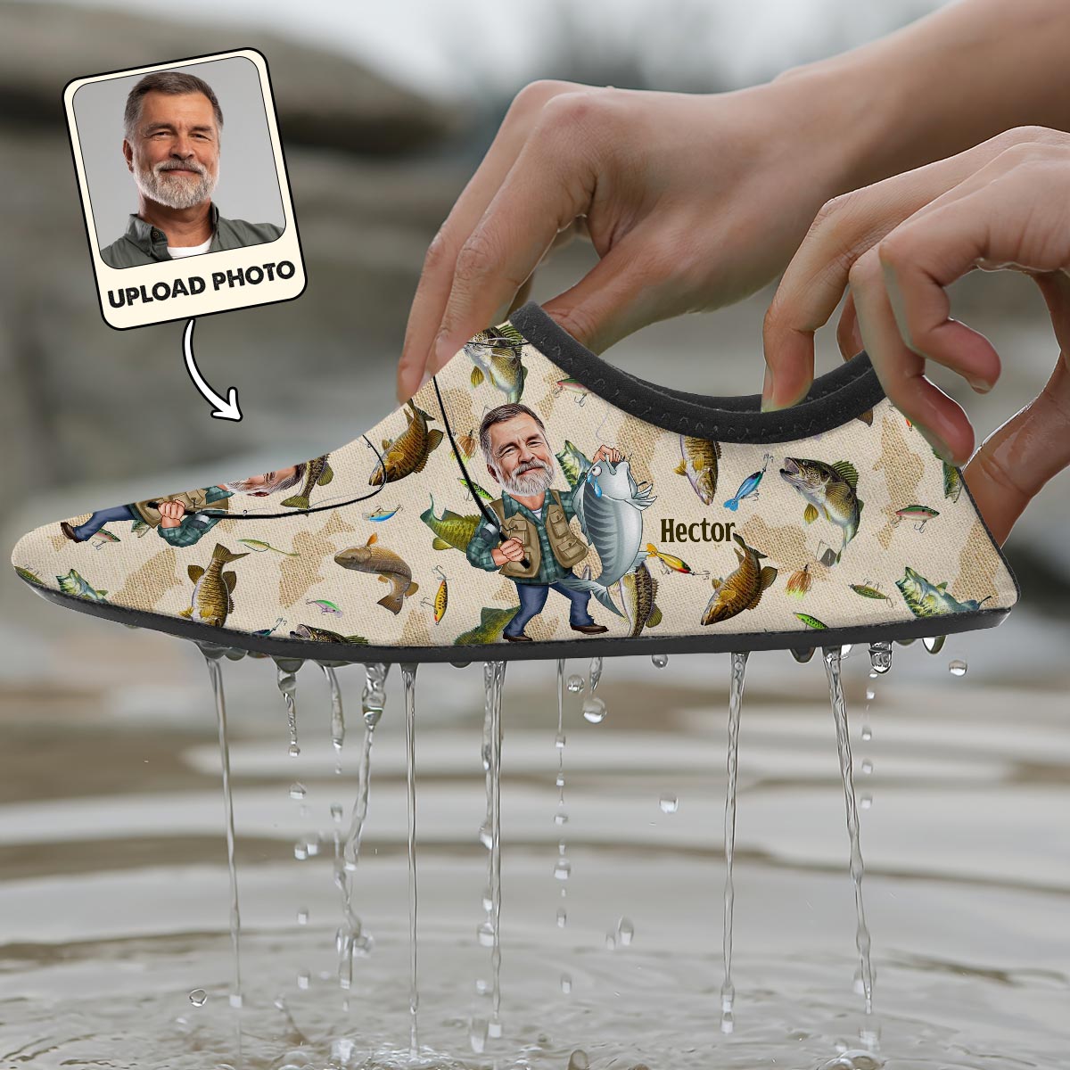 Fishing Water Shoes - Personalized Fishing Water Shoes
