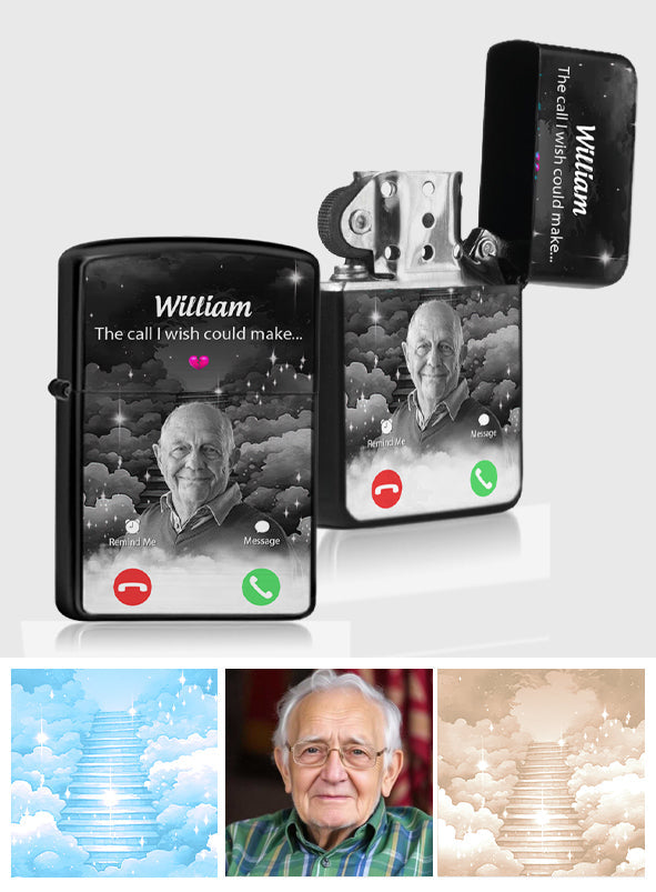 The Call I Wish I Could Take - Personalized Memorial Lighter