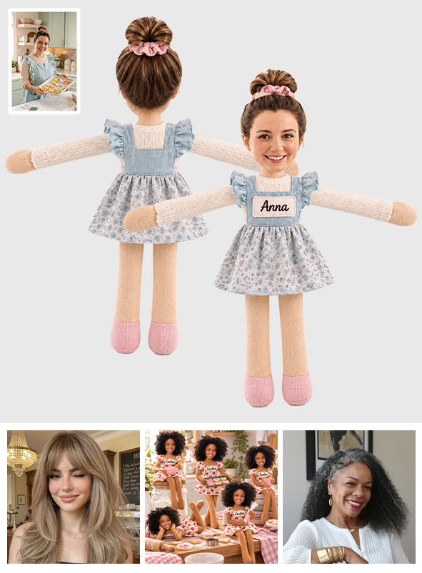 Custom Any Photo Toy - Personalized Baking Posable Plush Doll