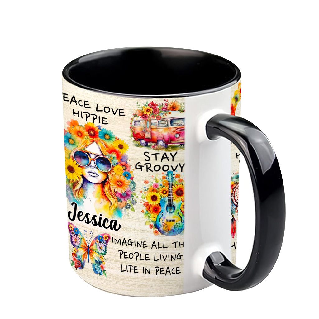 Hippie Soul - Personalized Hippie Accent Mug