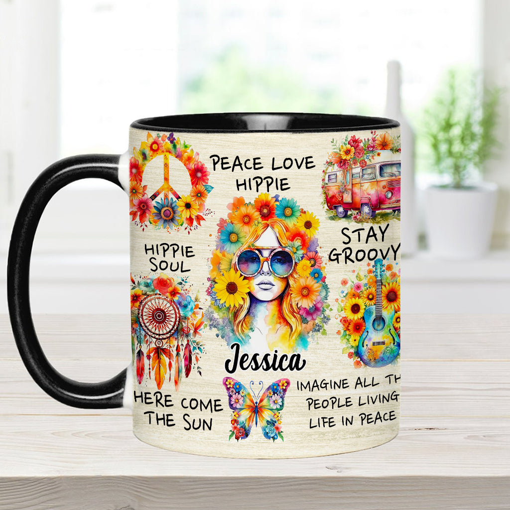 Hippie Soul - Personalized Hippie Accent Mug