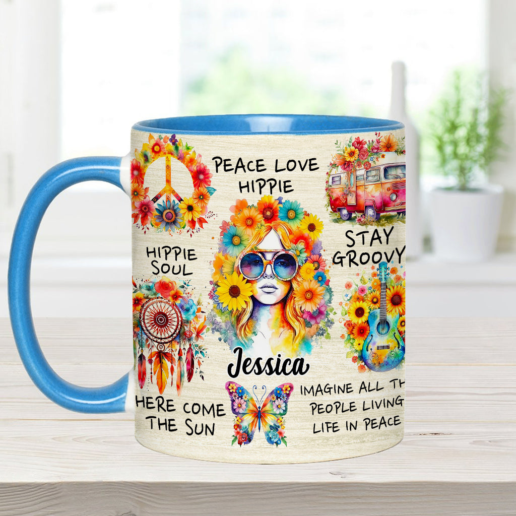 Hippie Soul - Personalized Hippie Accent Mug