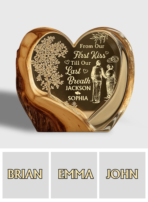 Together Until We Are Stars - Personalized Couple Custom Shaped Acrylic Plaque