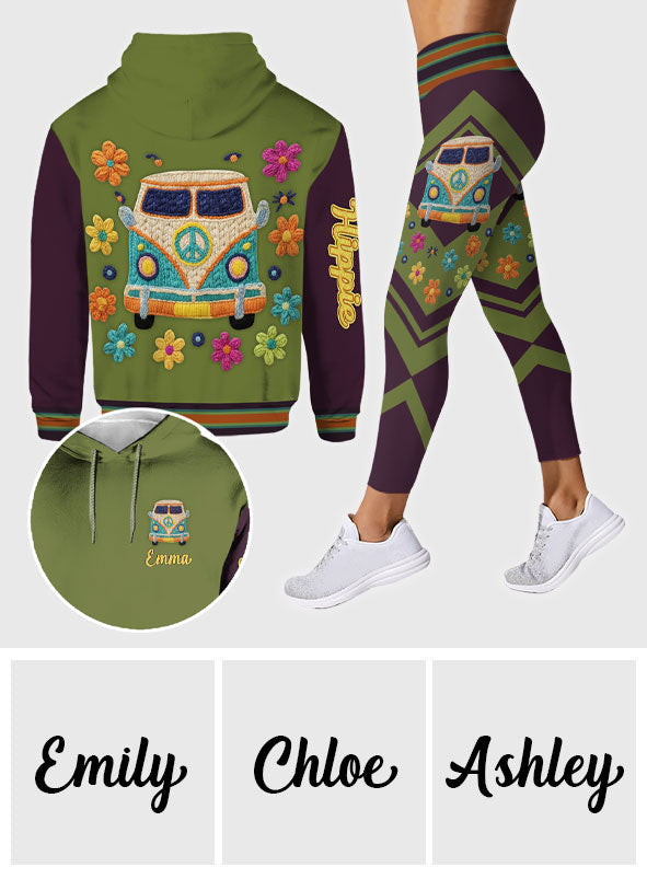 Hippie Souls - Sweat à capuche et legging hippie personnalisés