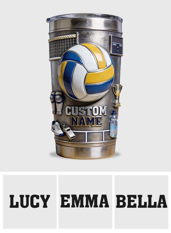 Love Volleyball - Personalized Volleyball Tumbler