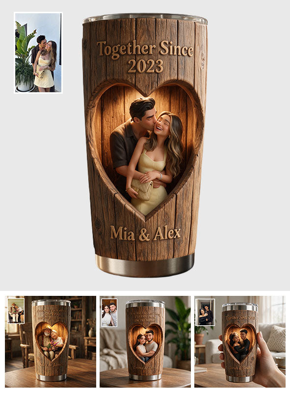 Gemeinsam seit - Personalisierter Paar-Tumbler