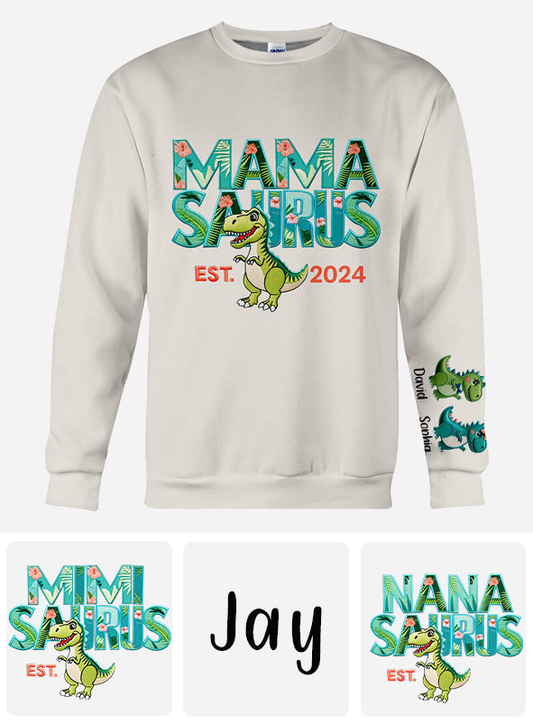 Mamasaurus - Personalized Mother All Over Shirt
