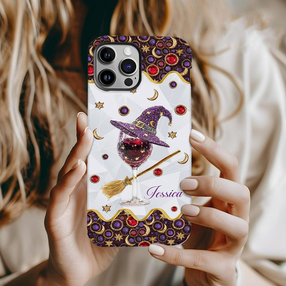 Wine Witch - Personalized Witch Full Print Phone Case