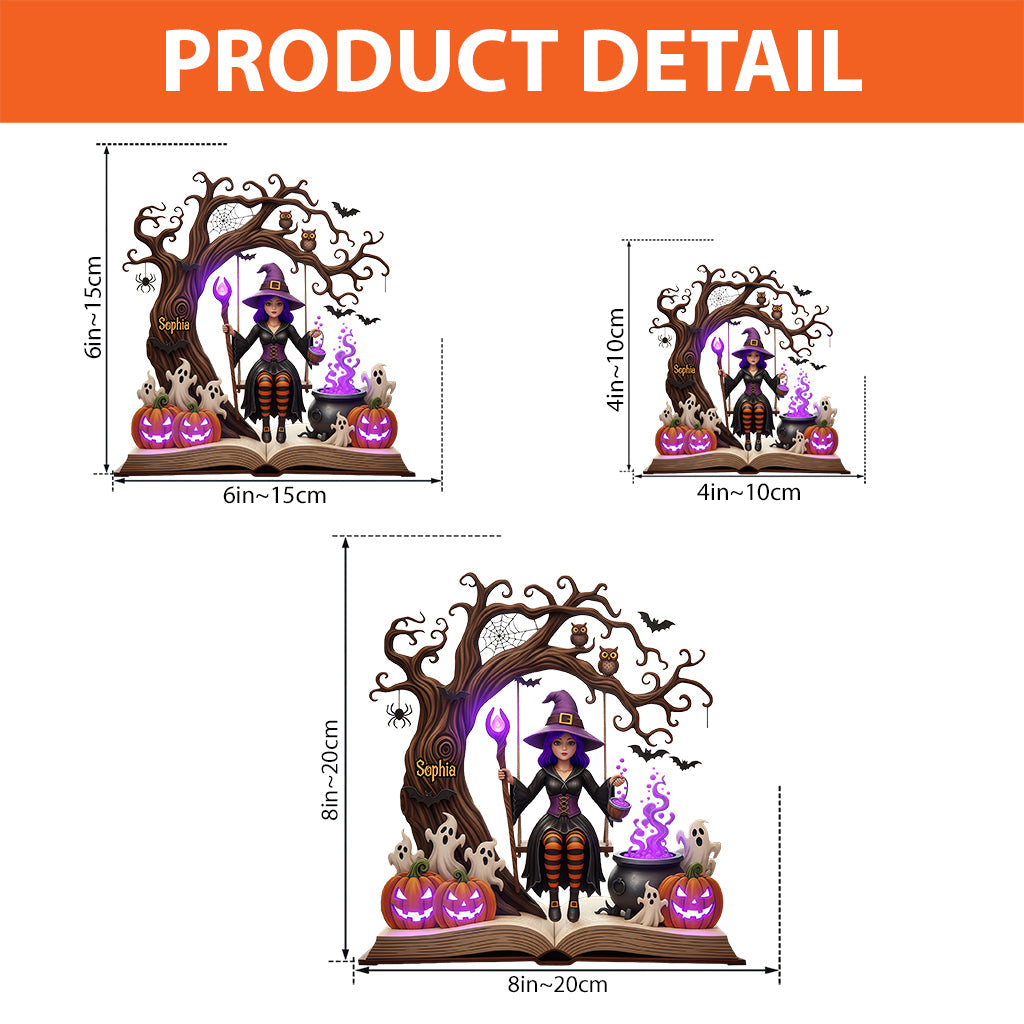 Magical Witch - Personalized Witch Custom Shaped Acrylic Plaque