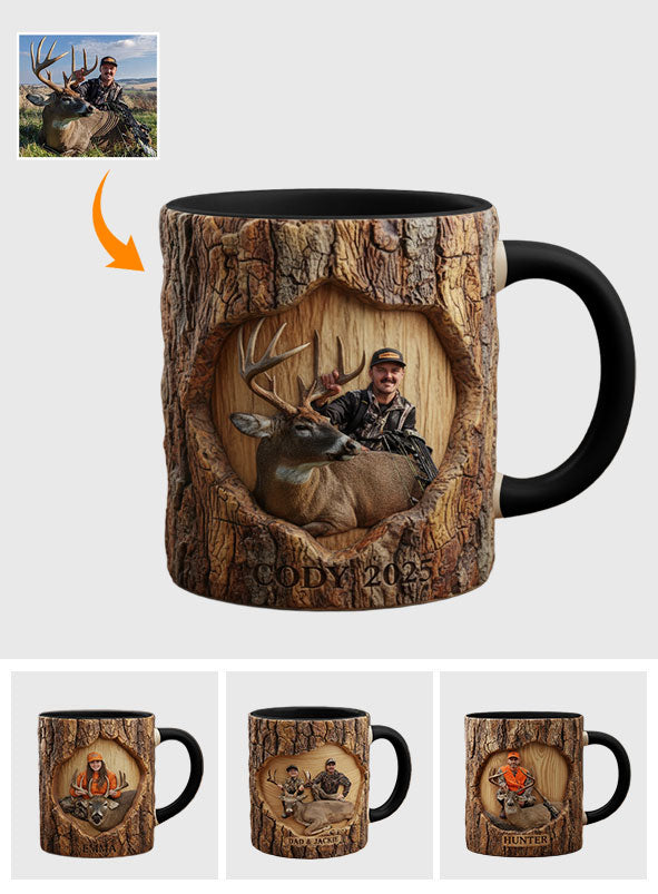(KI-Test) Becher und Untersetzer mit Jagdmotiv