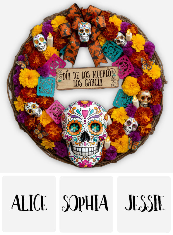 Día De Los Muertos - Panneau en bois personnalisé pour femmes latines