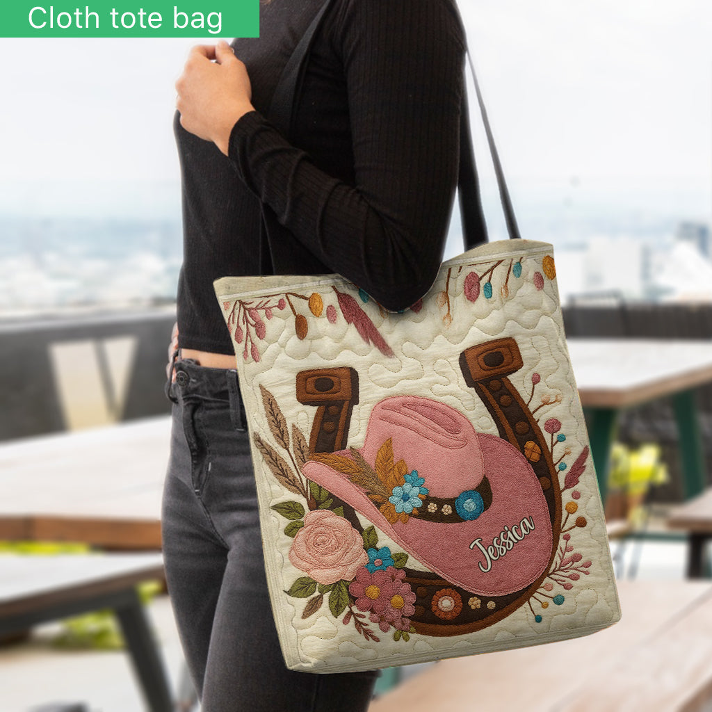 Cowgirl Hat - Personalized Cowgirl Tote Bag