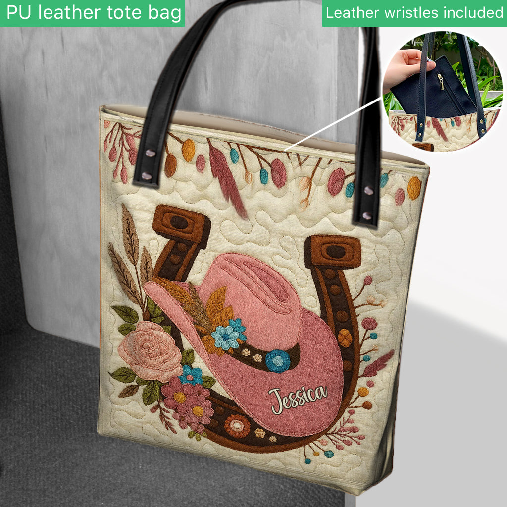 Cowgirl Hat - Personalized Cowgirl Tote Bag