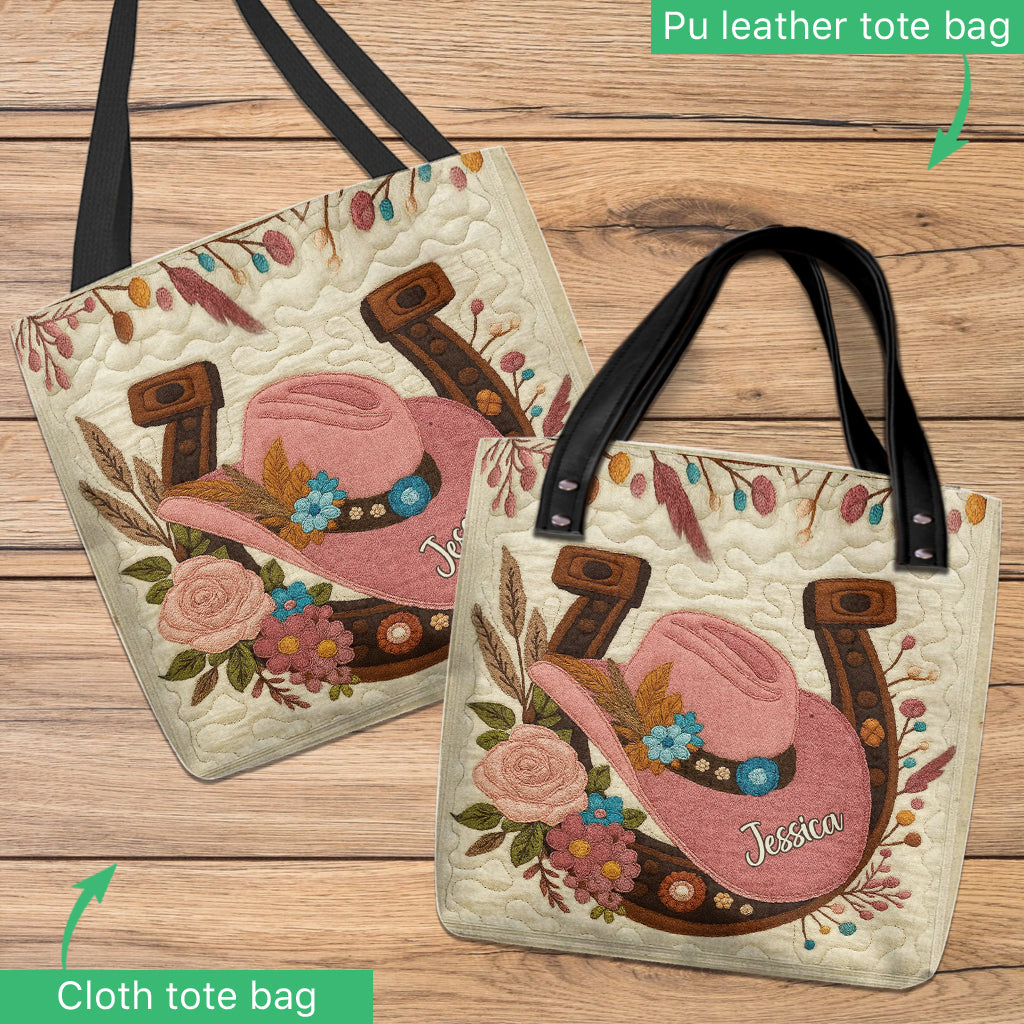 Cowgirl Hat - Personalized Cowgirl Tote Bag