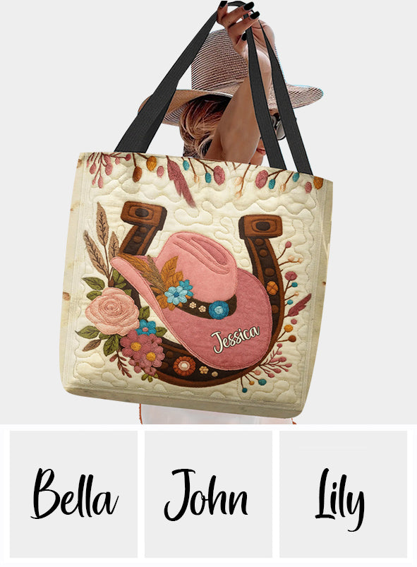 Cowgirl Hat - Personalized Cowgirl Tote Bag