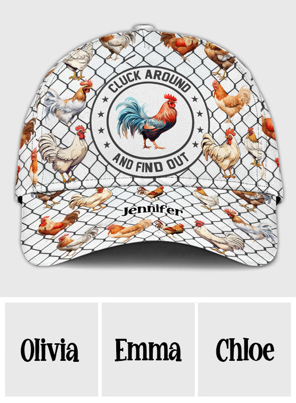 Cluck Around And Find Out - Personalisierte Chicken Classic Cap