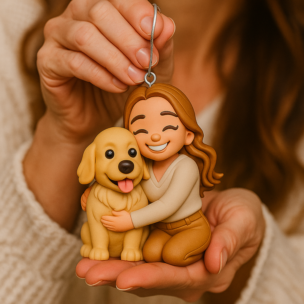 Gift For Dog Lover - Personalized Dog Custom Made 3D Minifigure Ornament