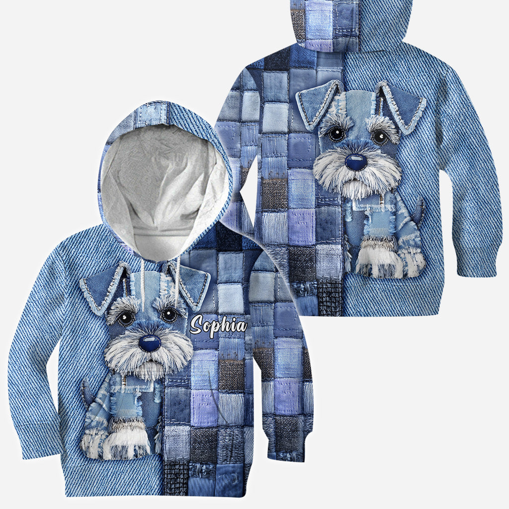 Love Miniature Schnauzer - Personalized Dog All Over Shirt