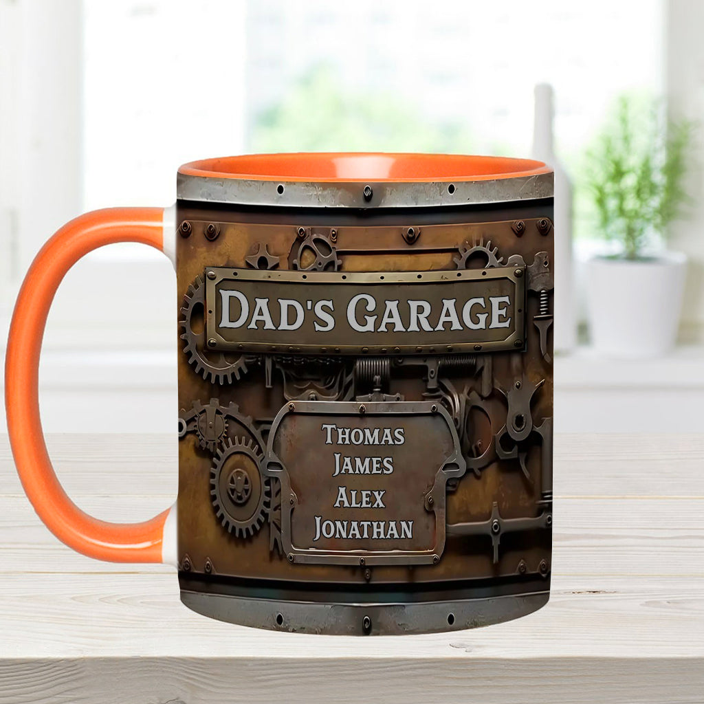 Dad's Garage - Personalized Father Accent Mug