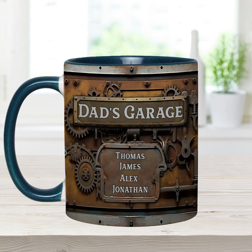 Dad's Garage - Personalized Father Accent Mug