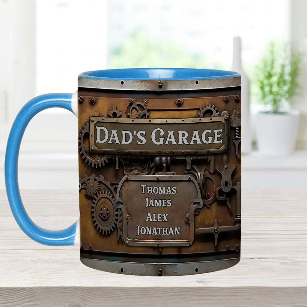 Dad's Garage - Personalized Father Accent Mug
