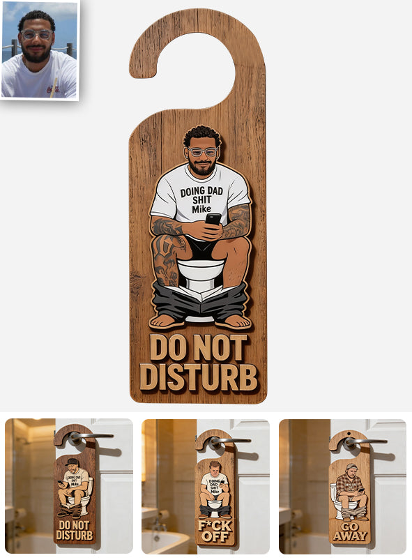 Mach Papa Sh*t - Personalisierte 2-lagige Holztafel / Holzplakette