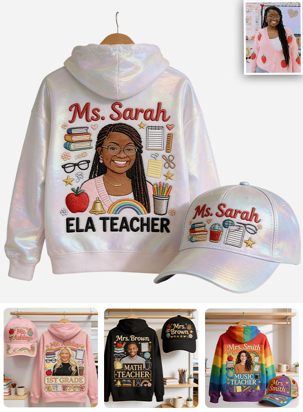 Back To School - Personalized Teacher All Over Print Hoodie & Classic Cap