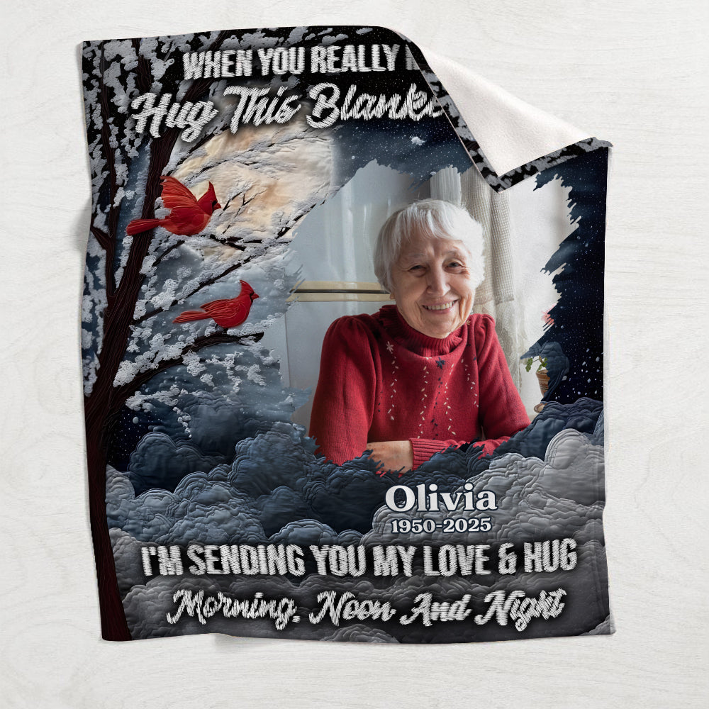 A Hug From Heaven - Personalized Memorial Blanket