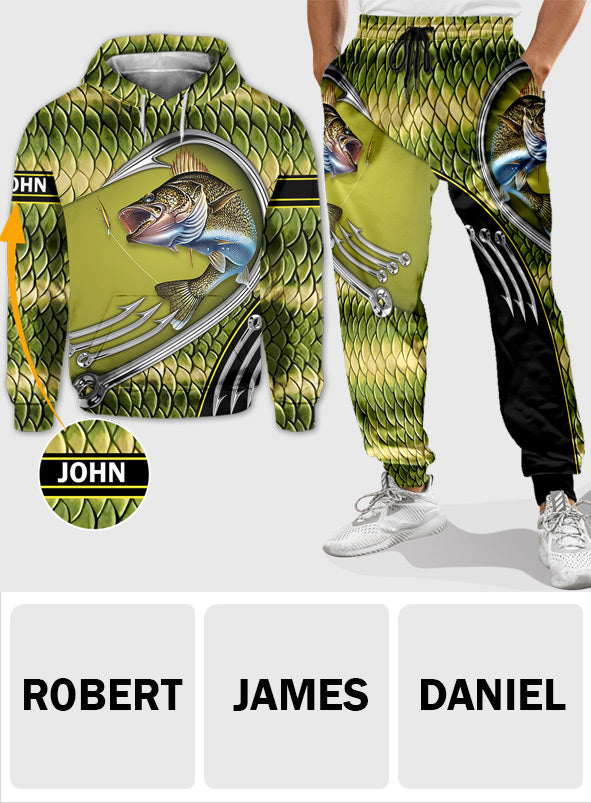 Love Fishing - Personalized Fishing Hoodie and Sweatpants