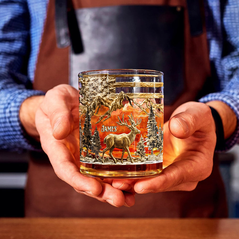 Hunting For Life - Personalized Hunting Whiskey Glass