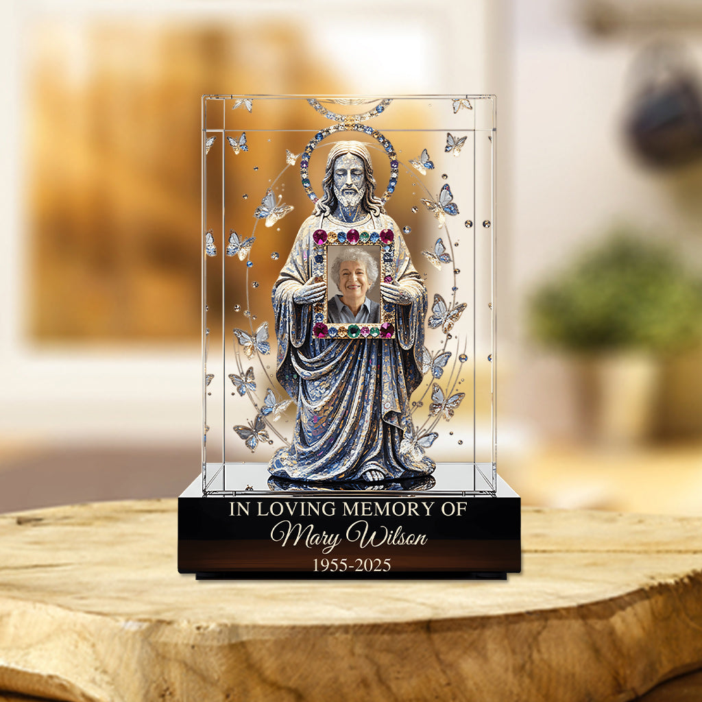 Forever In Our Hearts - Personalized Memorial Custom Shaped Acrylic Plaque