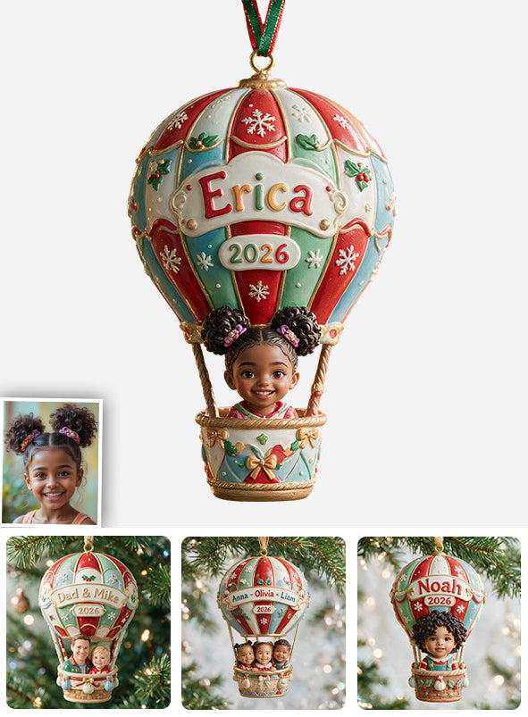 Up, Up & Away - Personalized Kid Premium 3D Ornament
