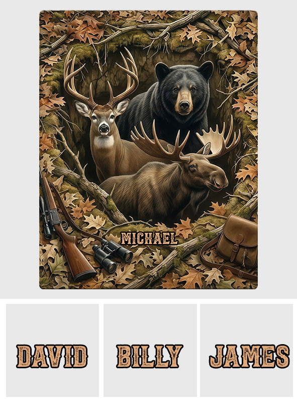 Cadeau idéal pour les passionnés de chasse - Tapis de chasse antidérapant personnalisé