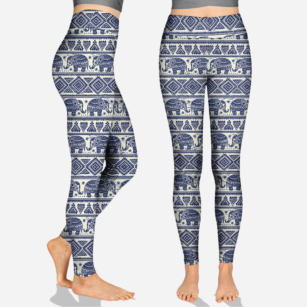 Bohemian Elephant - Personalized Elephant Hoodie and Leggings