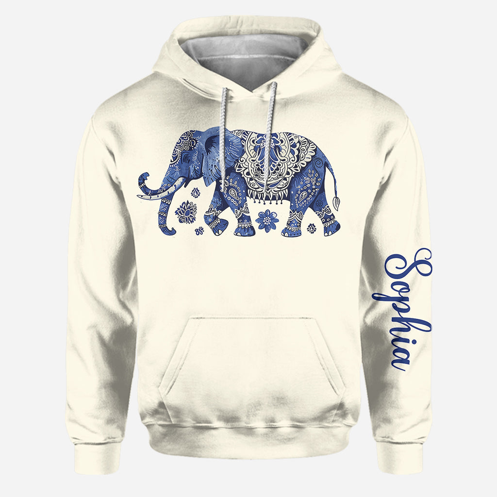 Bohemian Elephant - Personalized Elephant Hoodie and Leggings