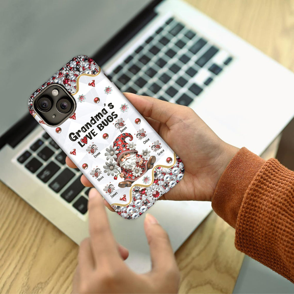 Grandma's Love Bugs - Personalized Grandma Full Print Phone Case