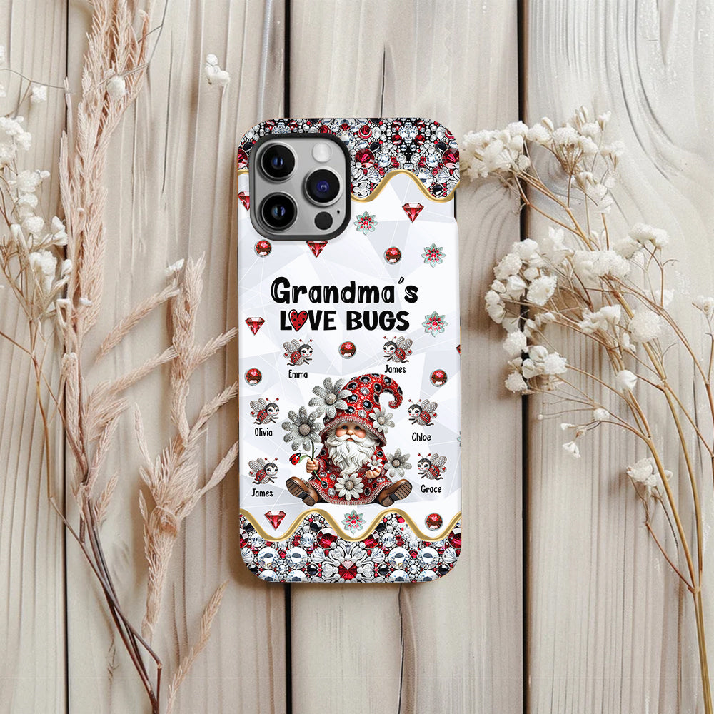 Grandma's Love Bugs - Personalized Grandma Full Print Phone Case
