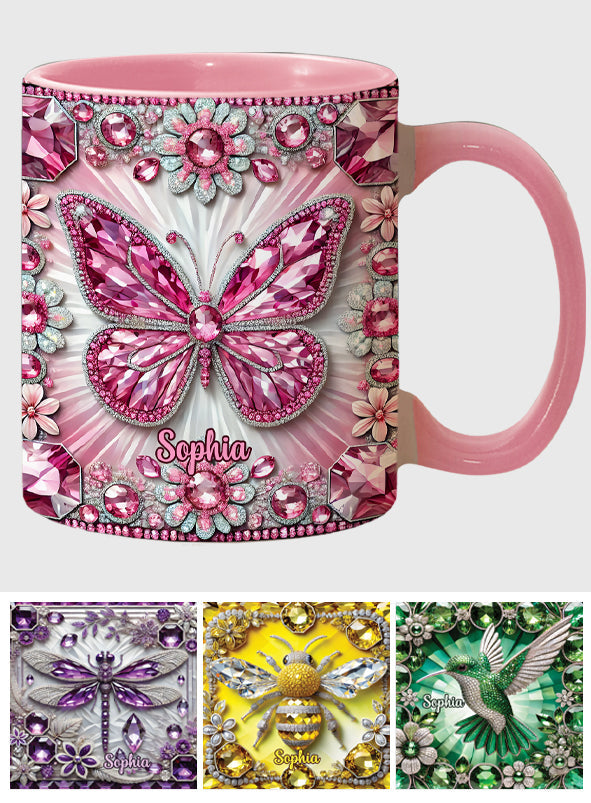 Mug personnalisé « Créatures magnifiques » avec motif papillon